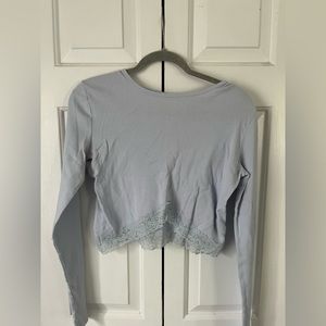 Crop Long Sleeve T Shirt